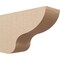 Ekena Millwork 7"W x 21"D x 14"H Classic Greensboro Rough Cedar Woodgrain TimberThane Corbel, Primed Tan CORUR07X21X14GRNRCPR - alternate 1